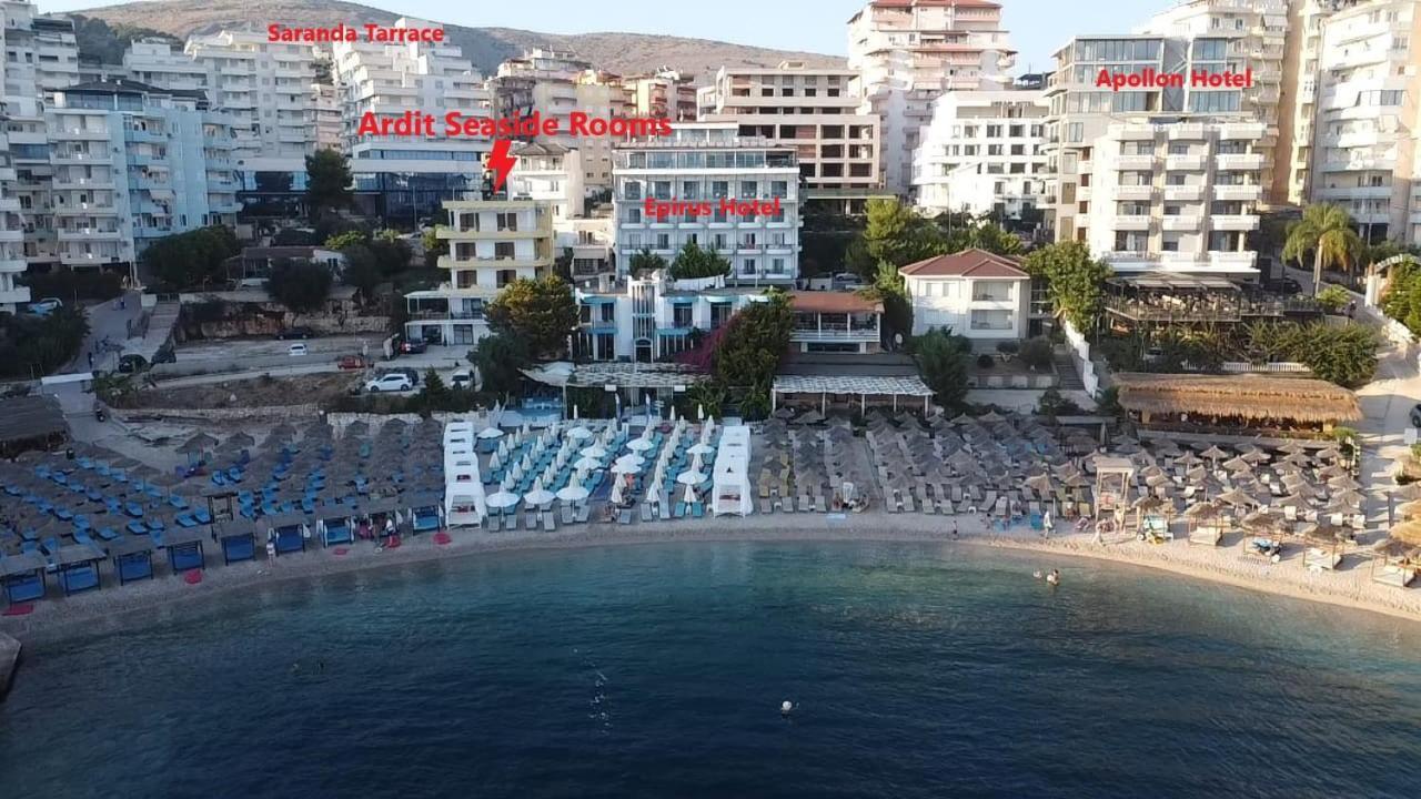 Ardit Seaside Rooms Sarande Bagian luar foto