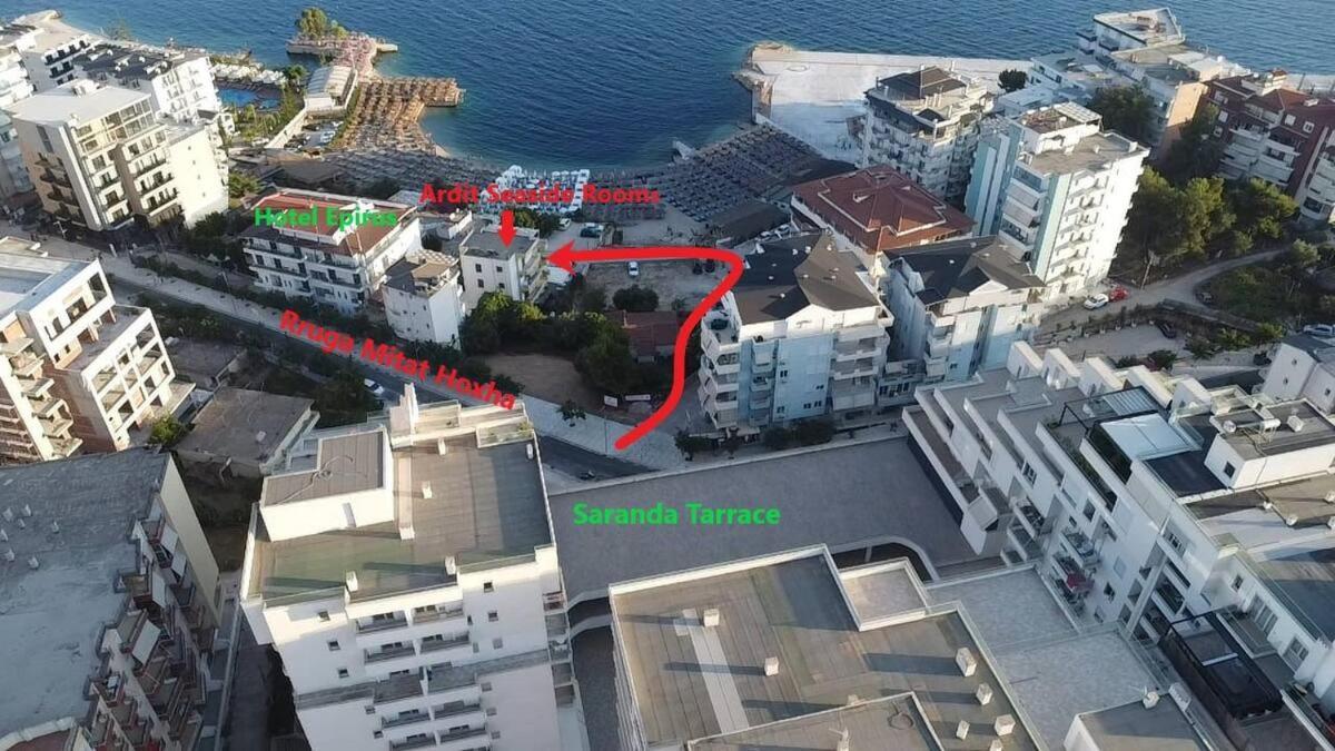 Ardit Seaside Rooms Sarande Bagian luar foto